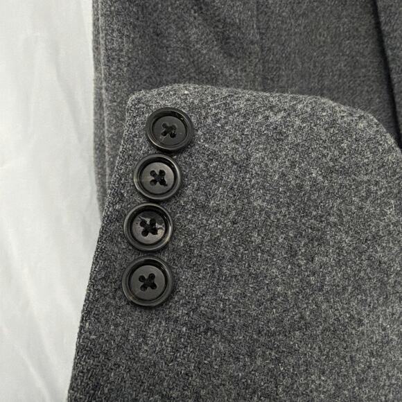 J Crew Ludlow Moon Wool Blazer Mens 42R Gray Tweed Sport Coat Preppy 2 Button - Picture 11 of 13